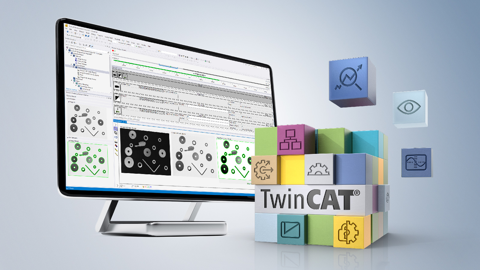 随着 TwinCAT Analytics 功能的扩展，现在也可以在开发环境中使用 TwinCAT Vision 的功能方便、全面地分析图像。