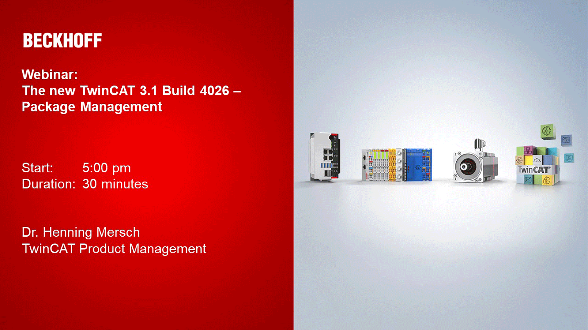 TwinCAT 3.1 Build 4026 - 软件包管理（网络研讨会）